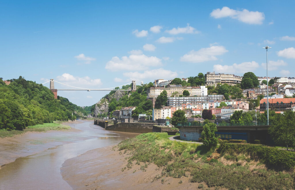 Clifton Suspension Bridge on a hot May day